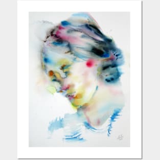 VIRGINIA WOOLF - watercolor portrait .2 Posters and Art